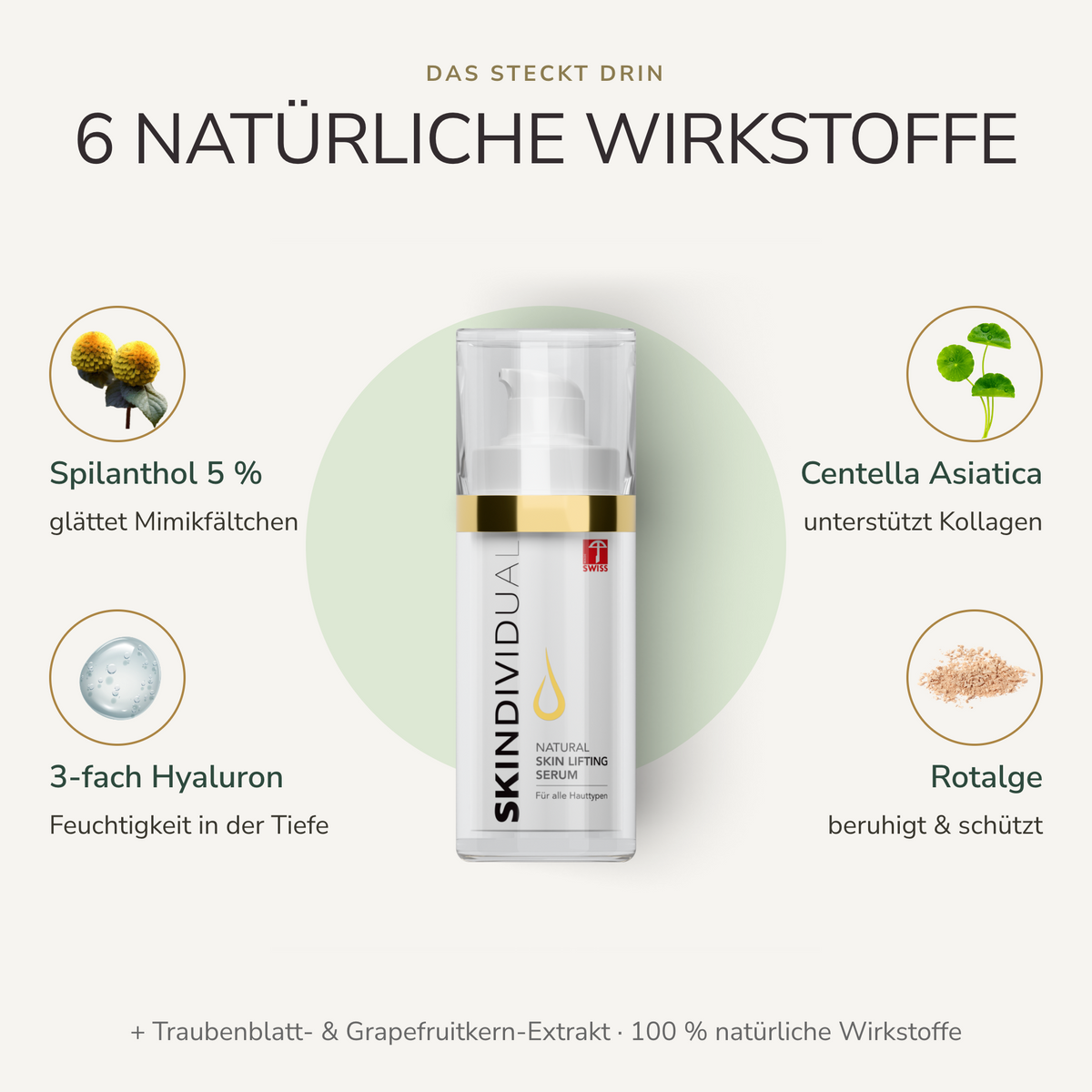 Naturalne serum liftingujące do skóry | 30 ml